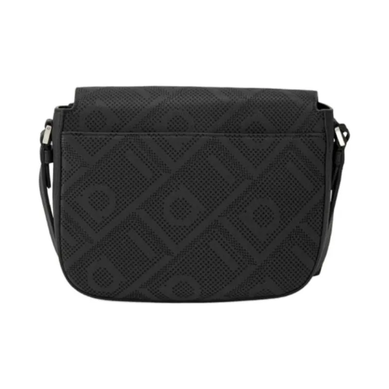 FERRAGAMO Calfskin Crossbody Bag, Shoulder Bag Men's Black-2