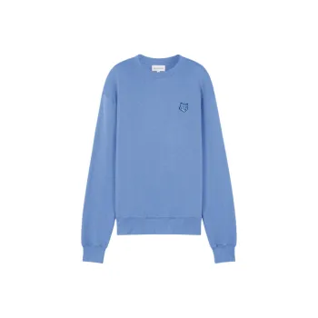 Maison Kitsune Fox Head Patch Crewneck Sweatshirt