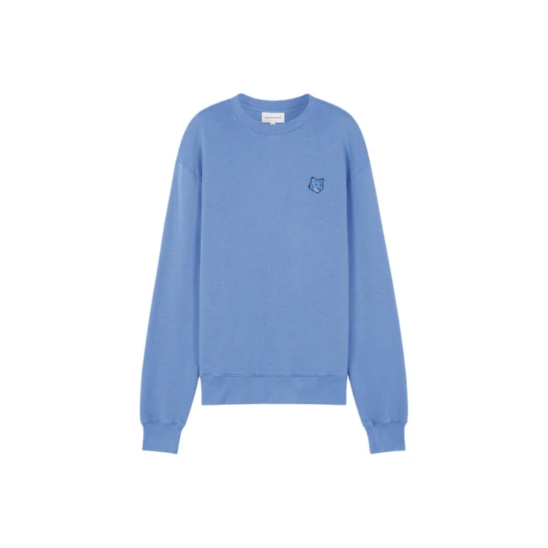 Maison Kitsune Fox Head Patch Crewneck Sweatshirt-0