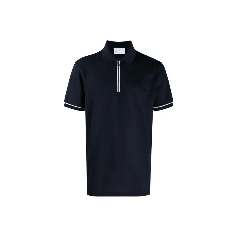 Ferragamo Polo Shirts Men Blue-0