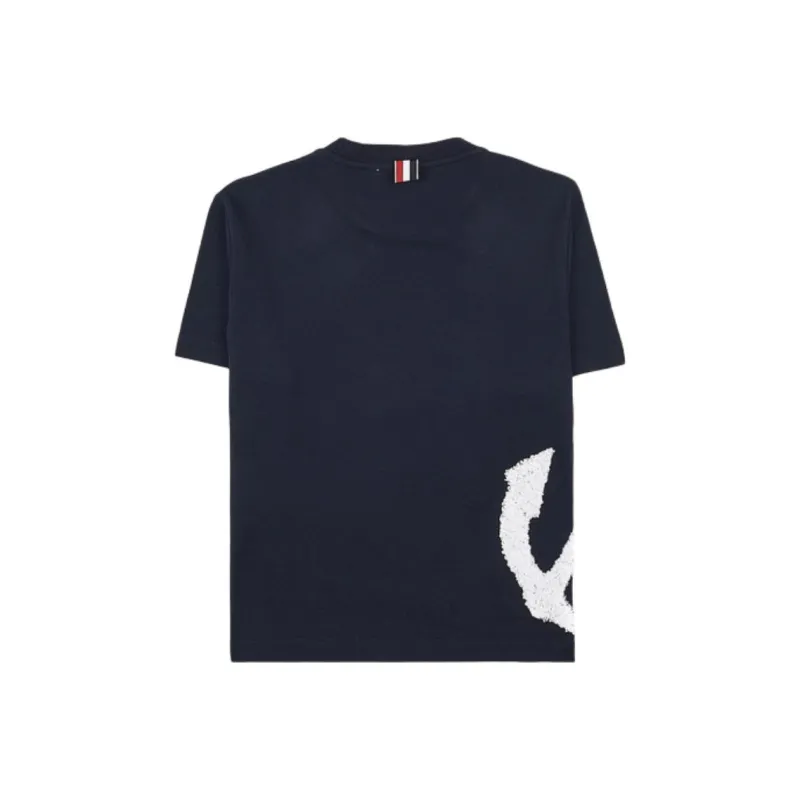 THOM BROWNE Anchor Bouclé T shirt-1