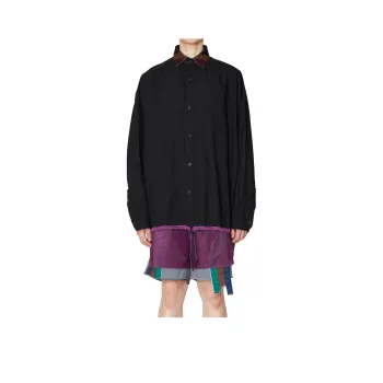KOLOR Striped collar Cotton Shirt