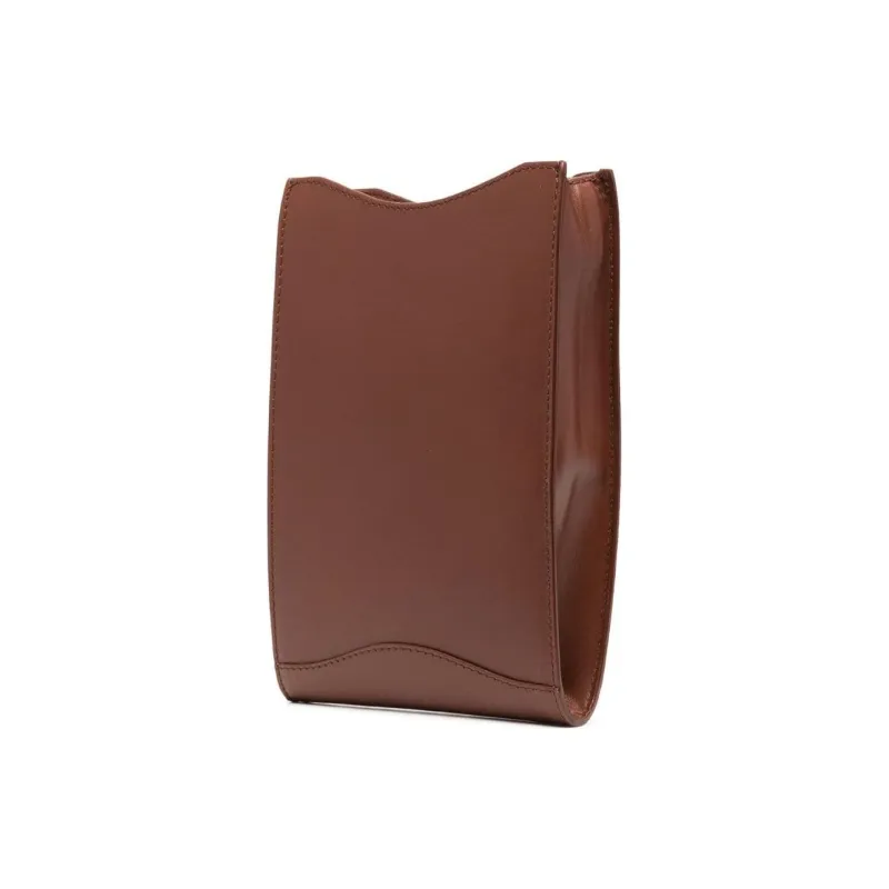 A.P.C Logo print Leather Cross Body Bag-3
