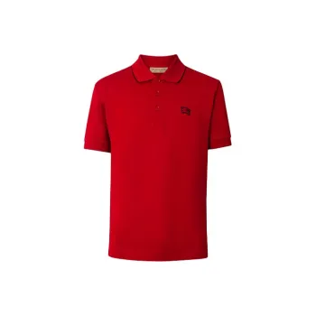 Burberry Polo Shirts Men Red