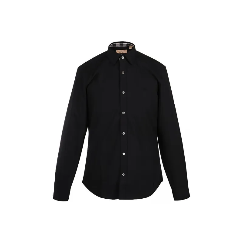 Burberry Shirts Men Black-0