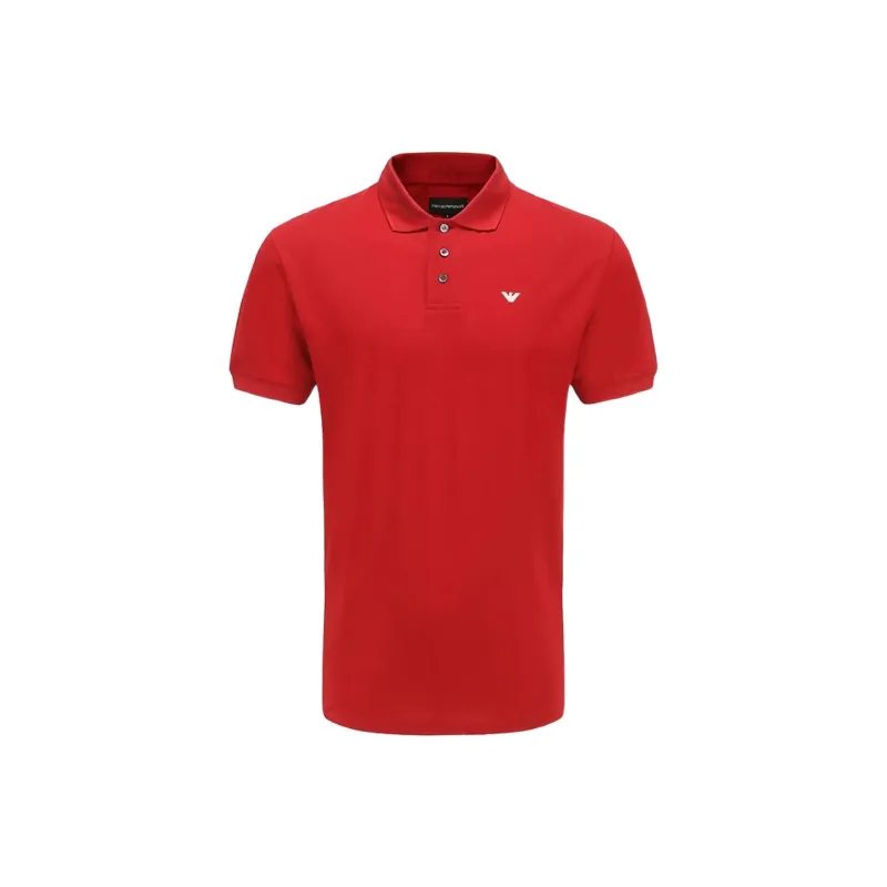 EMPORIO ARMANI Polo Shirt Men's Rose Red-0