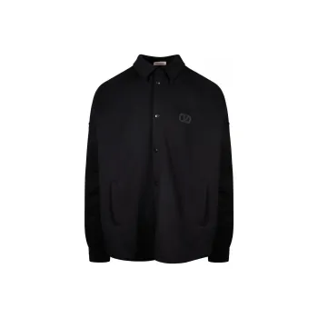 Valentino Logo Patch Buttoned Shirt