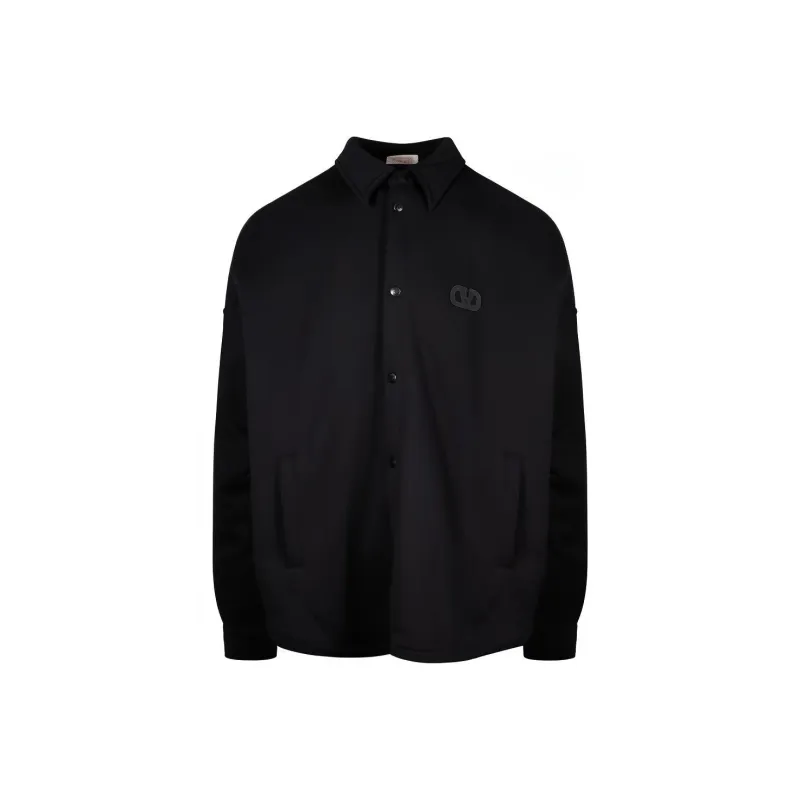Valentino Logo Patch Buttoned Shirt-0