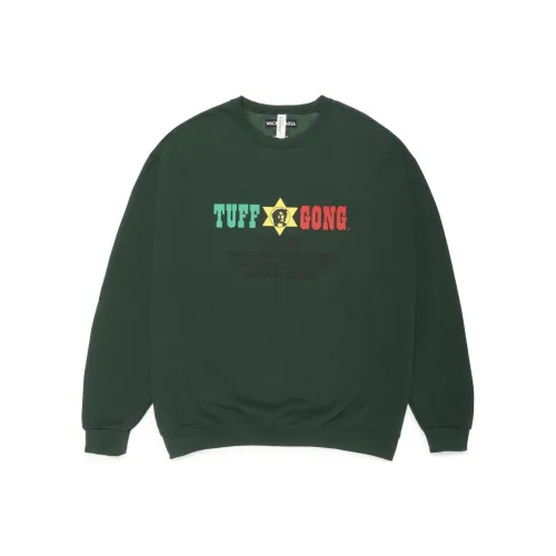 WACKO MARIA Bob Marley Co-branded Edition Sweatshirts Unisex Green