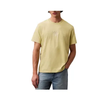 CALVIN KLEIN T Shirt Europe Version Men's Light Yellow