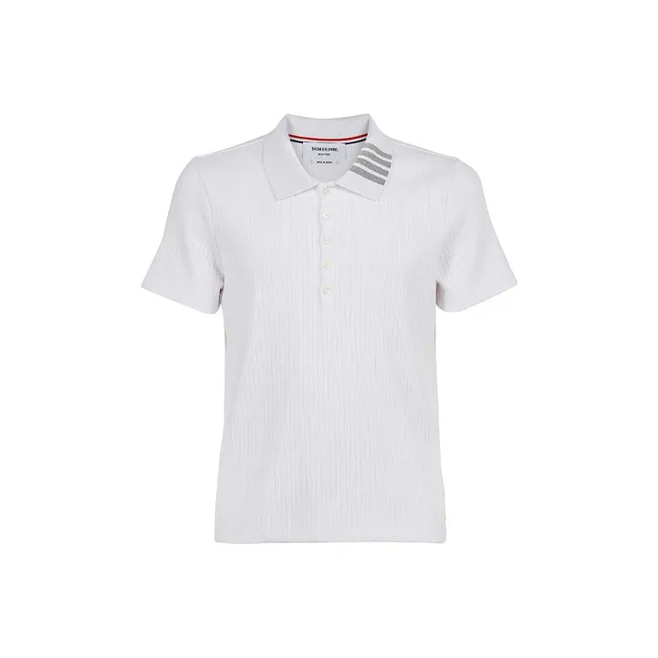 THOM BROWNE Polo Shirts Men White-0