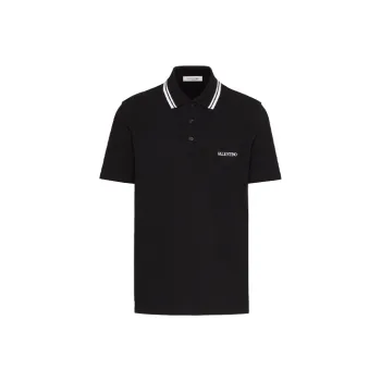 Valentino Polo Shirts Men Black