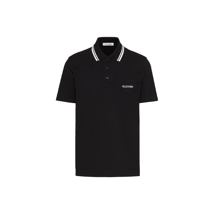 Valentino Polo Shirts Men Black-0