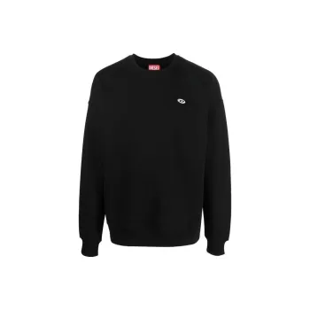 DIESEL Logo Embroidered Crewneck Sweatshirt