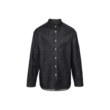 Ferragamo Long Sleeved Denim Shirt