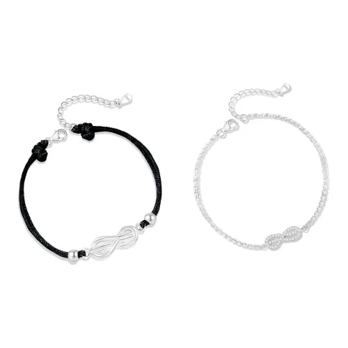 Love Link S925 Silver Bracelets Unisex