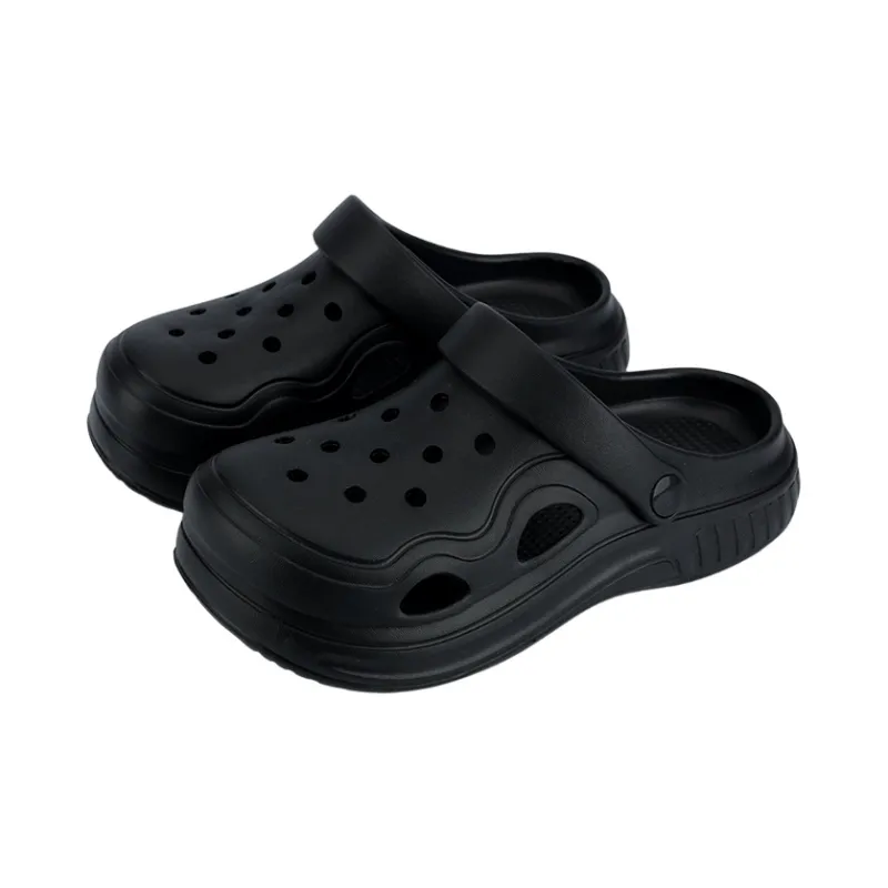Warm Edge Closed Toe Slippers Summer Minimalist Style Fashion Breathable Platform Students Dormitory Slippers-7