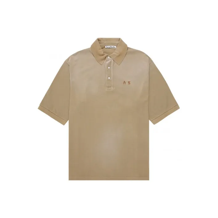 Acne Studios Polo Shirts Men Dark Brown-0