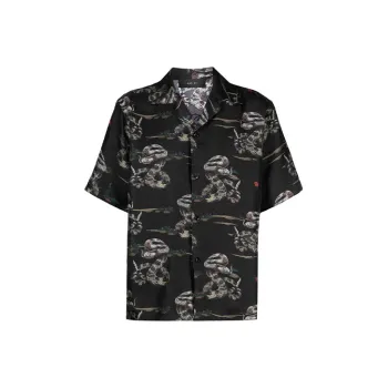 AMIRI Snake Silk Shirt