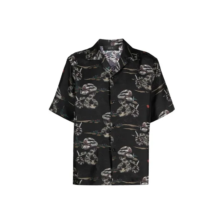 AMIRI Snake Silk Shirt-0