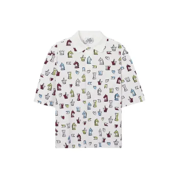 HERMES SS22 Polo Shirt Men's White