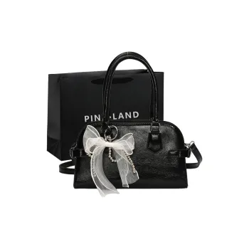 PINK·LAND PU One Shoulder Handbags Regular Women's Green/Black/White/Khaki/Blue/Pink