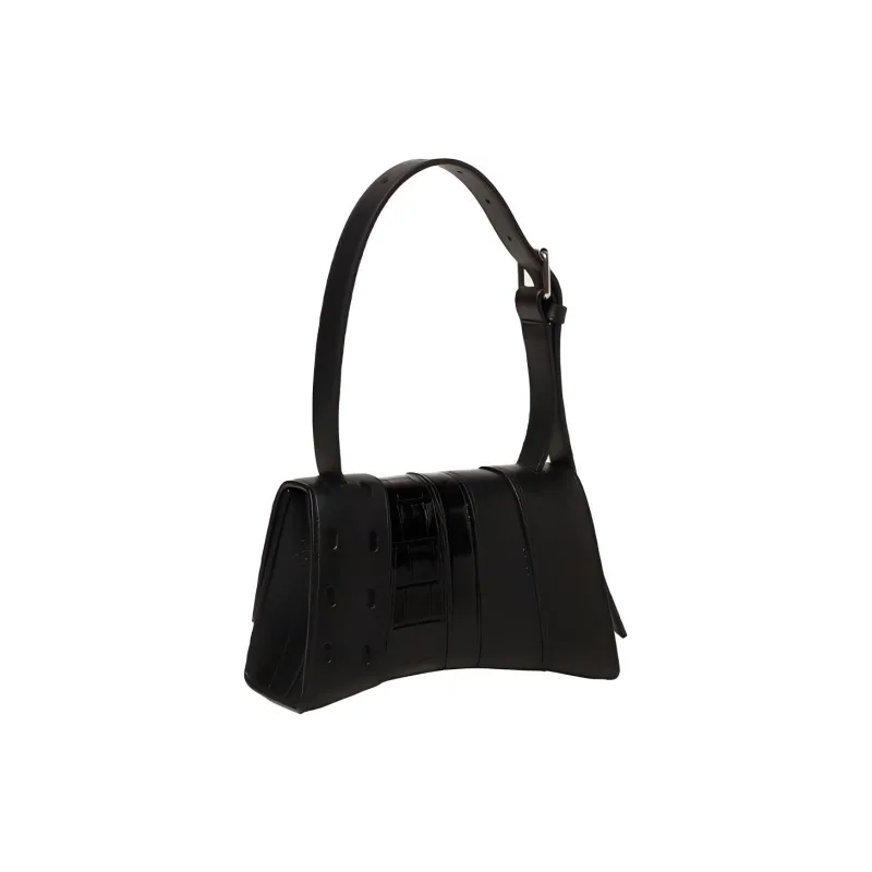 Balenciaga Matte Leather One Shoulder Handbags Mini Women's Black-1