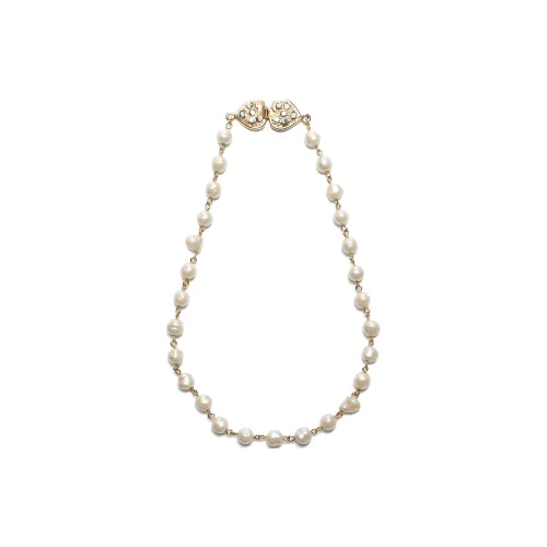 SAINT LAURENT 1990s Faux pearl Necklace