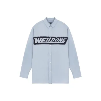WE11DONE Shirts Unisex Sky Blue