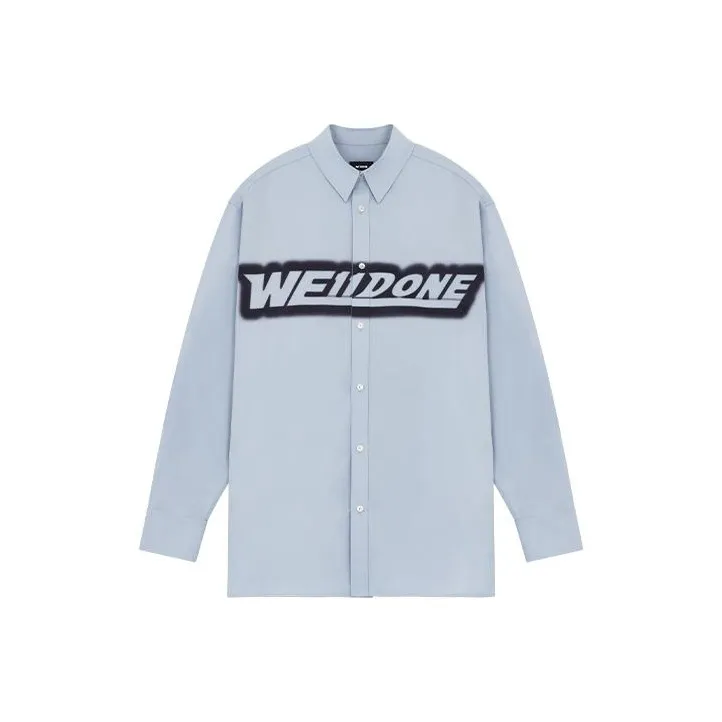 WE11DONE Shirts Unisex Sky Blue-0