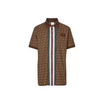 Burberry Polo Shirts Men Malle Brown