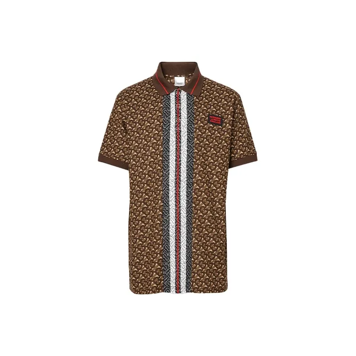 Burberry Polo Shirts Men Malle Brown-0