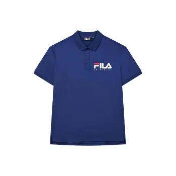 FILA Polo Shirts Men Glamor Purple Blue