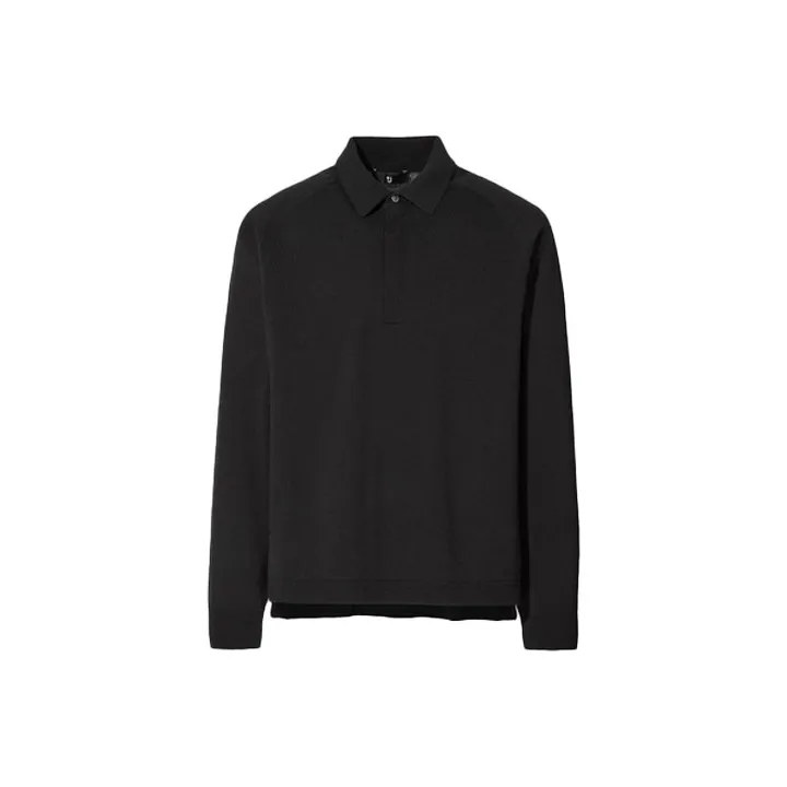 Jil Sander X UNIQLO Jil Sander Collaboration Polo Shirts Men Black-0