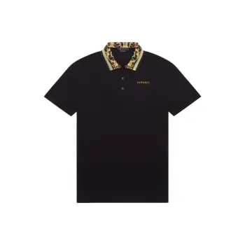 VERSACE Polo Shirts Men Black