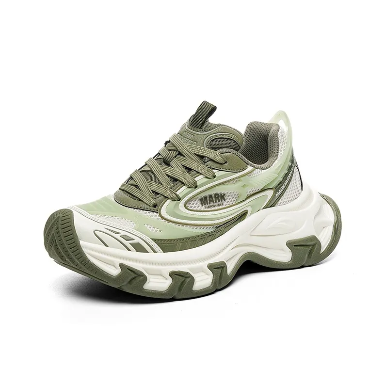 FAIRWHALE Anti Slip And Wear Resistant Lightweight Low Top Chunky Sneakers Men's-1