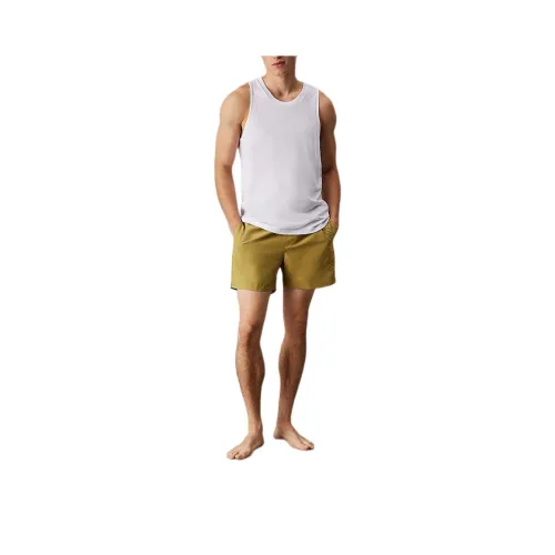 CALVIN KLEIN Tank Tops Europe Version Men's Bright White