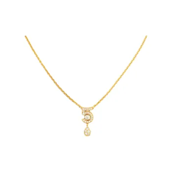 CHANEL 18K Gold Necklaces Women's Gold