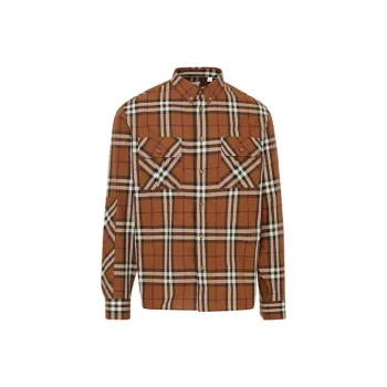 Burberry Shirts Men Brown