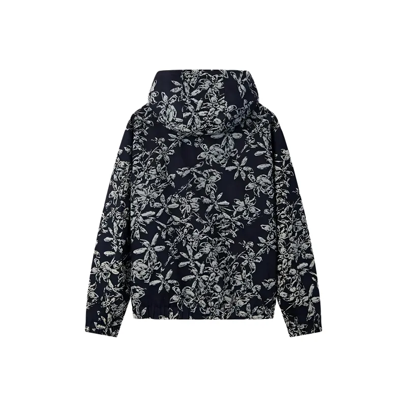 DEGAIA FW24 Denim Jacket Men's Dark Blue Plant-1