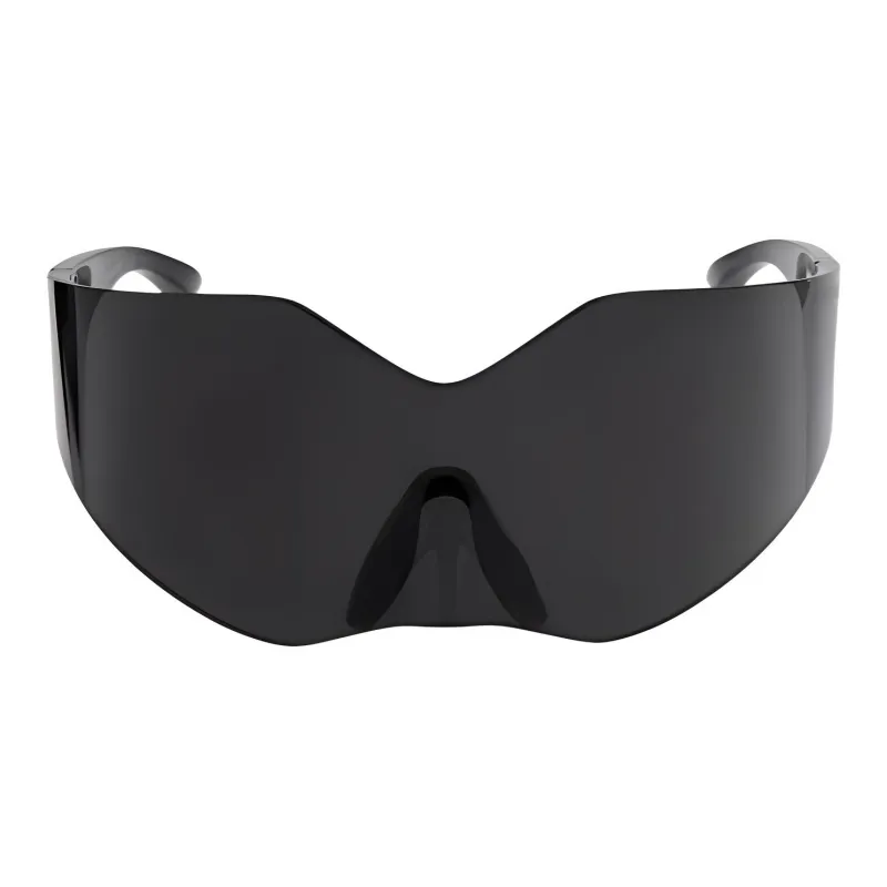 Balenciaga Injection Molded Nylon Irregular Shape Sunglasses Women's Black-1