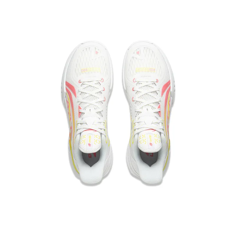 LINING Light Speed 3 Basketball Shoes Men Low Top White Pink-3