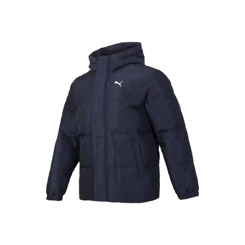 PUMA Down Jacket Men's Blue Shopping Bag Included-1
