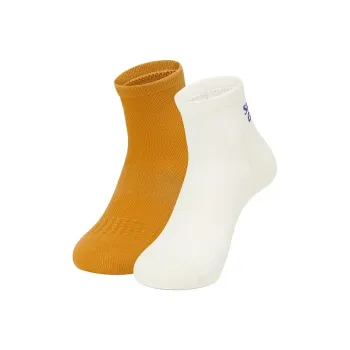 Skechers Mountain And Wild Outdoor Series Ankle Socks Women's 2 Pack Egg White/Honey Yellow 05HF