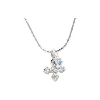 ROADLATIVE Zircon With 925 Sterling Silver Necklaces Unisex