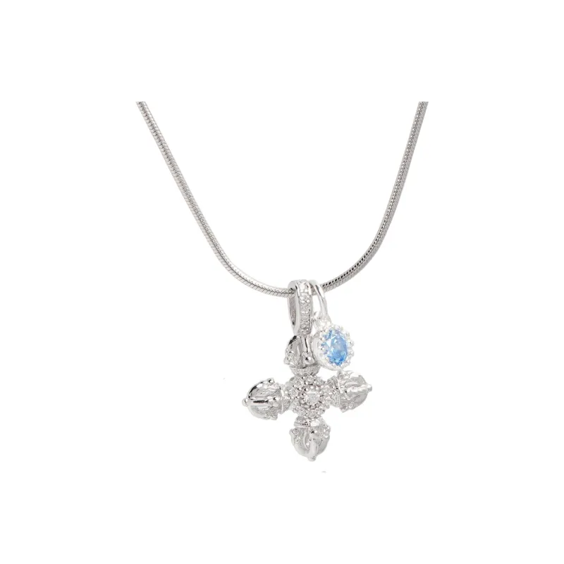 ROADLATIVE Zircon With 925 Sterling Silver Necklaces Unisex-0