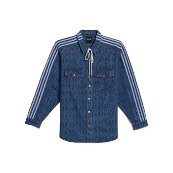 Adidas Originals Ivy Park Monogram Denim Shirt All Gender