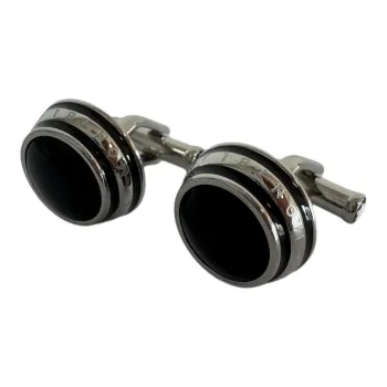 MONTBLANC Steel Cufflinks Men's Black