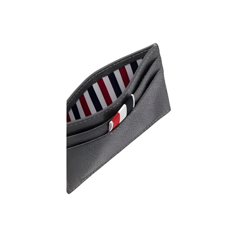 THOM BROWNE· Calfskin Cropped Wallet Men's Gray-3