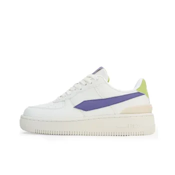 GLO BULL Anti Slip And Wear Resistant Height Increasing Low Top Skateboard Shoes Women's Beige Purple Green